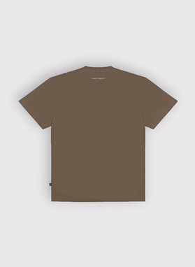 Brązowy t-shirt oversize