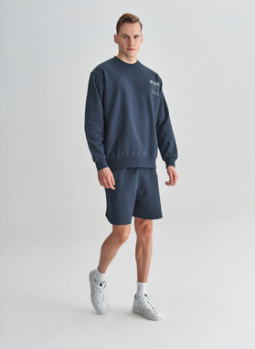 Granatowe szorty oversize C22SF-WS-002-G-0