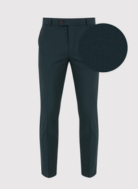 Wełniane zielone spodnie garniturowe