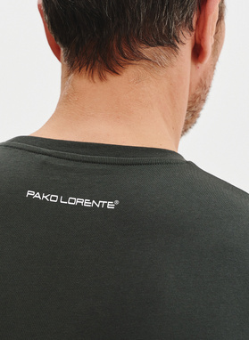 Bawełniany oliwkowy t-shirt