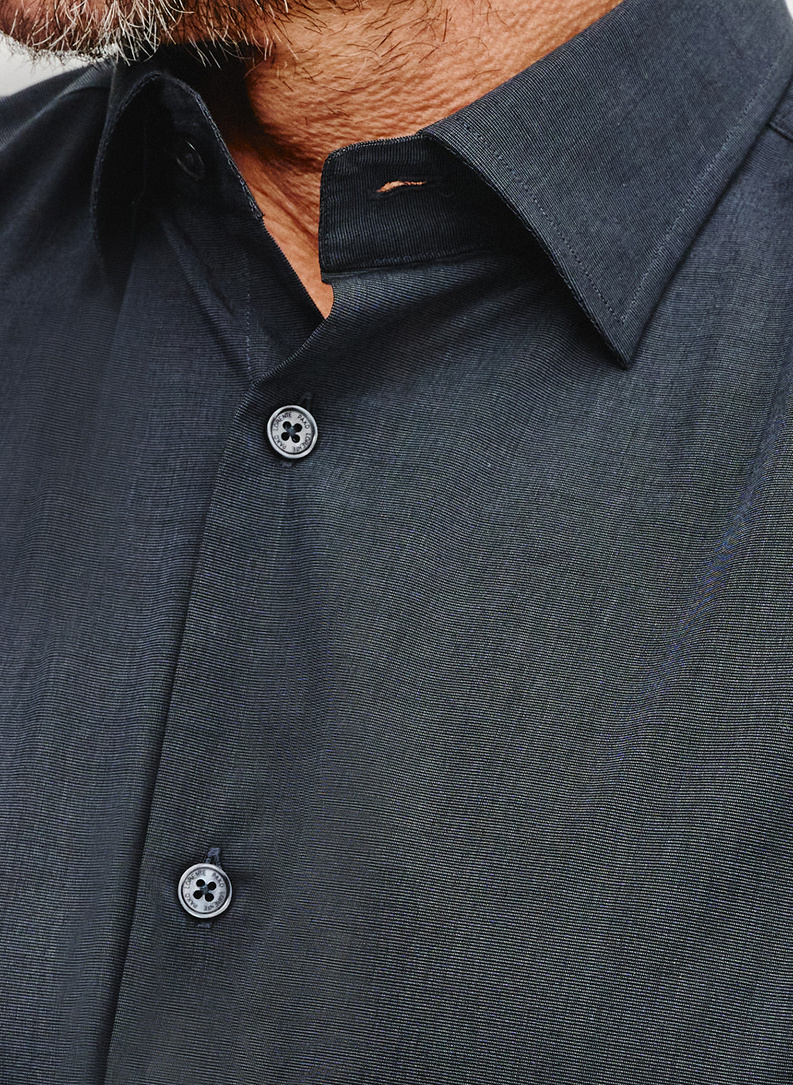 Bawełniana koszula męska w kolorze ciemnoszarym