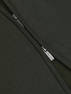 Zielony rozpinany sweter męski