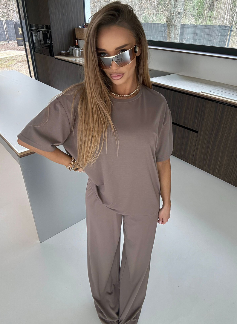 Komplet damski SARA mokka