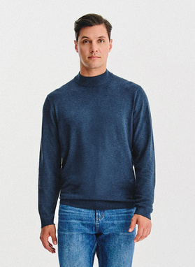 Półgolf męski w ciemnoniebieskim kolorze