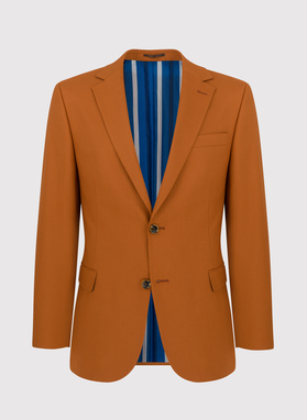 Pomarańczowa marynarka garniturowa P22SF-3G-021-P-S