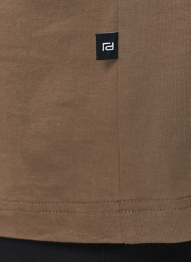 Brązowy t-shirt oversize