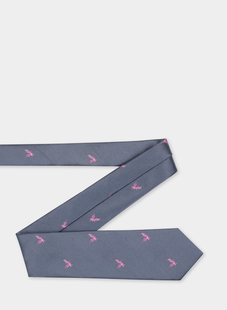 Krawat męski szary P21WF-KX-276-S-0