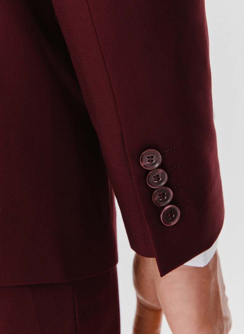Marynarka garniturowa w kolorze burgundowym