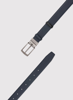 Dwustronny skórzany pasek męski