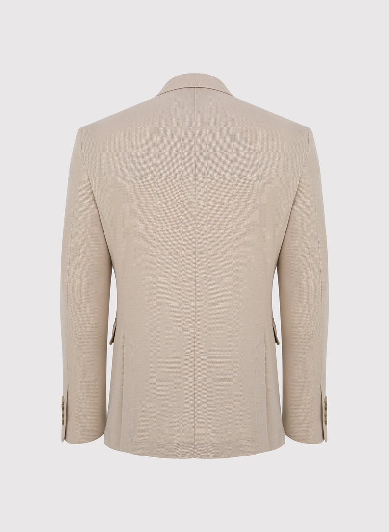 Dzianinowa marynarka w kolorze beżowym