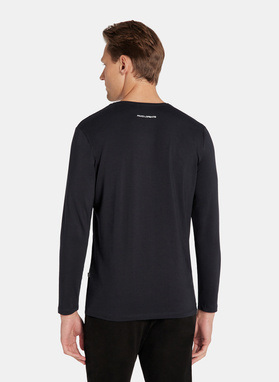 Longsleeve męski w kolorze granatowym