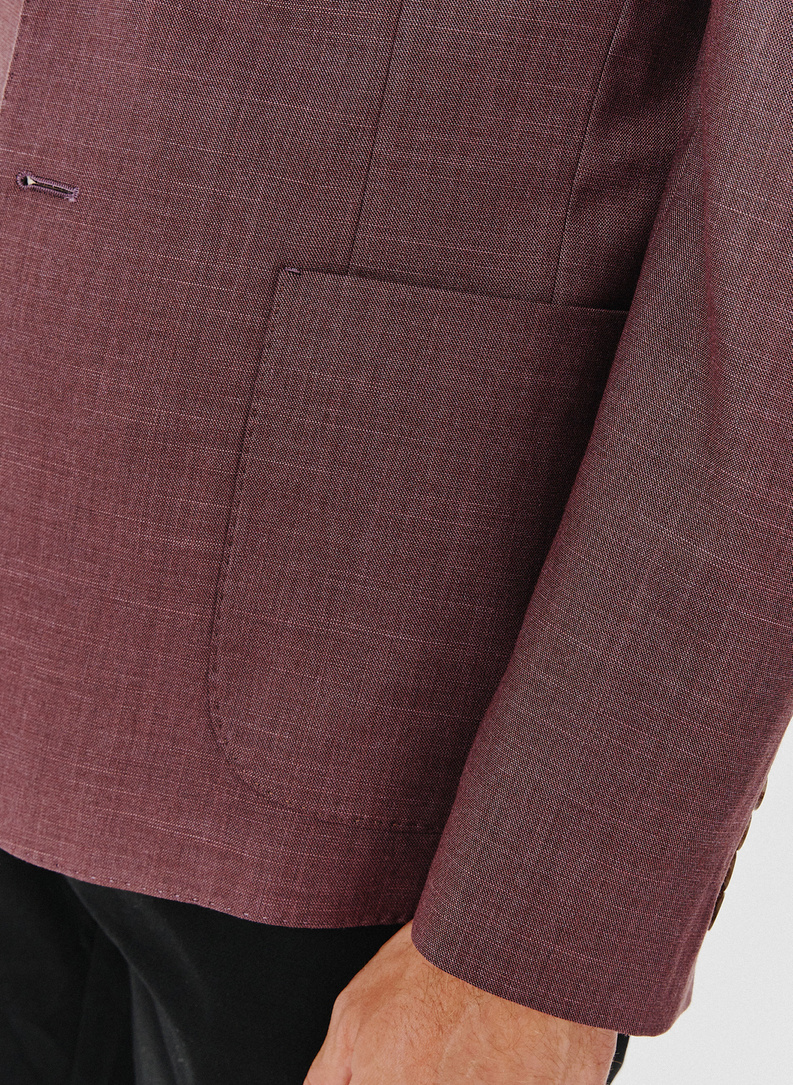 Casualowa gładka marynarka męska