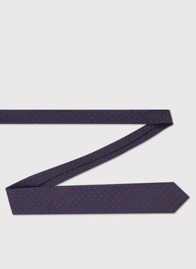 Jedwabny granatowy krawat