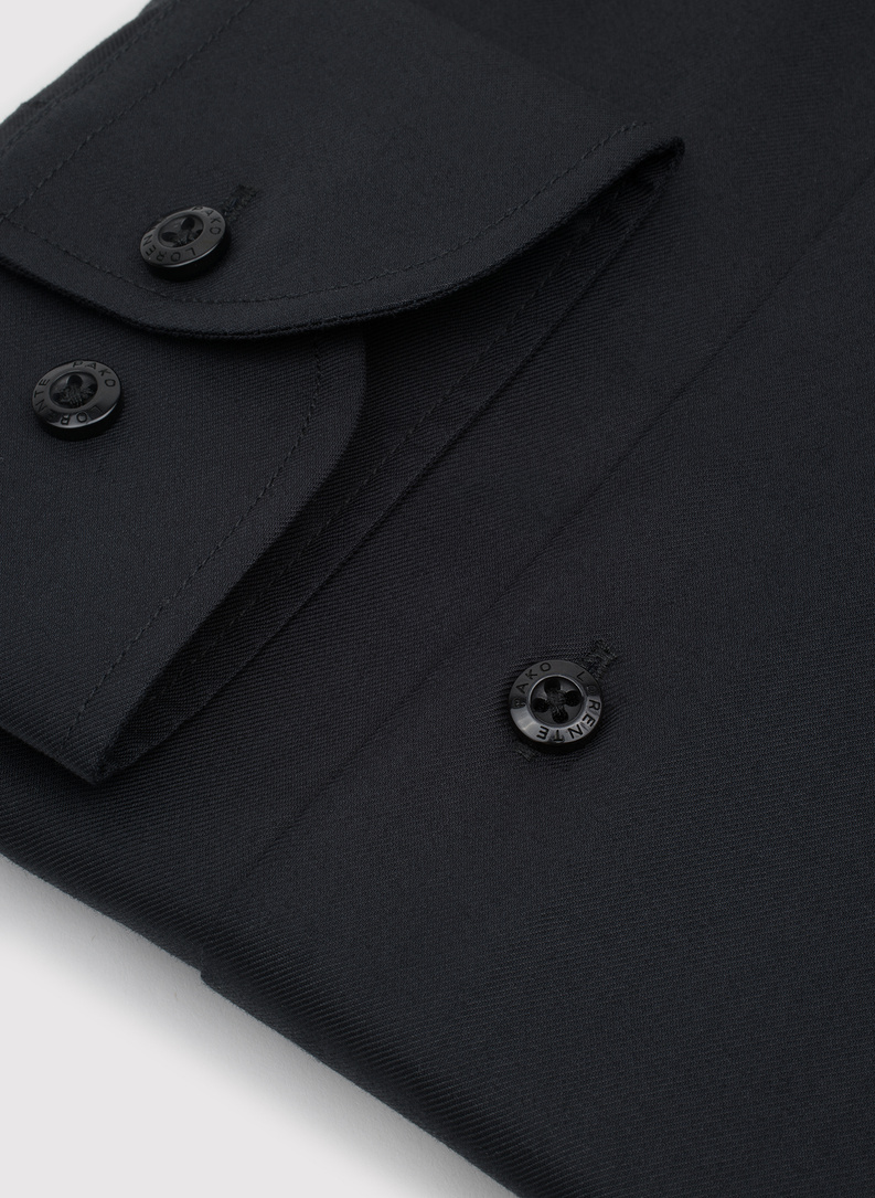 Czarna koszula męska z bawełny