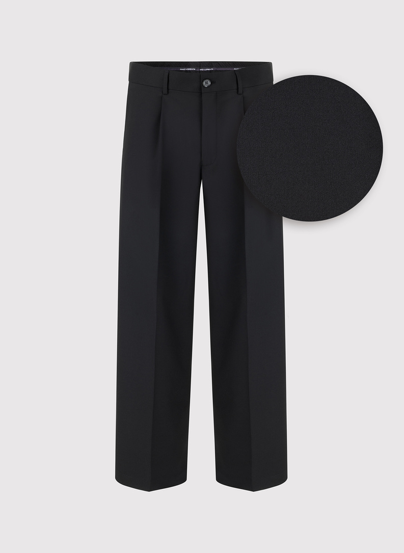 Czarne spodnie garniturowe oversize