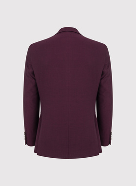 Bordowy garnitur męski