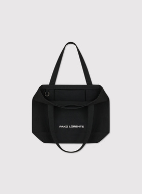 Czarna torba materiałowa unisex