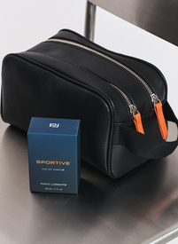 Dwukomorowa kosmetyczka męska