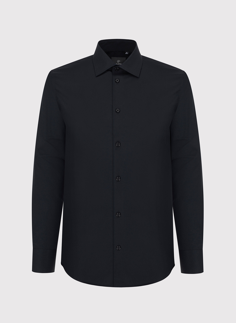 Czarna bawełniana koszula męska