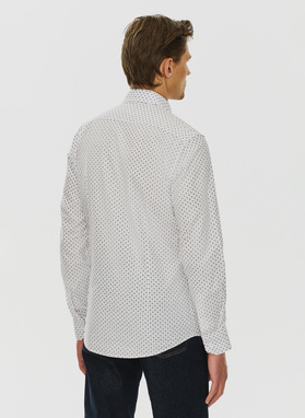 Męska koszula w subtelny wzór 