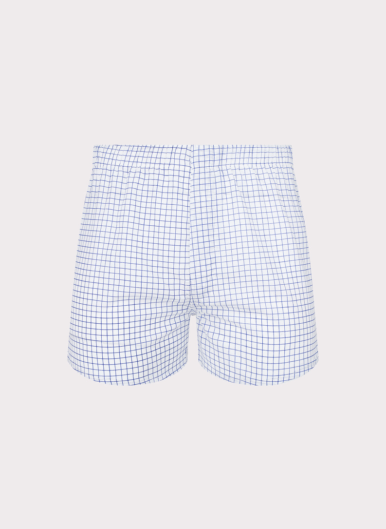 Zestaw bawełnianych bokserek męskich w drobną kratkę