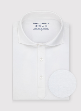 Biała koszula typu popover