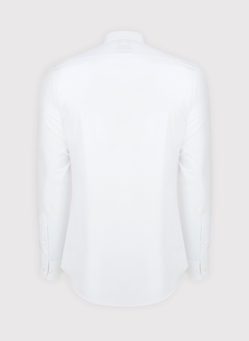 Biała bawełniana koszula męska