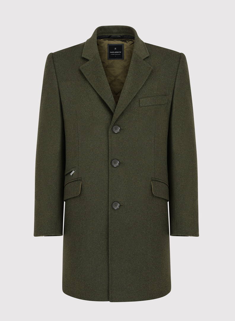 Płaszcz męski zielony P22WF-7X-009-Z-0