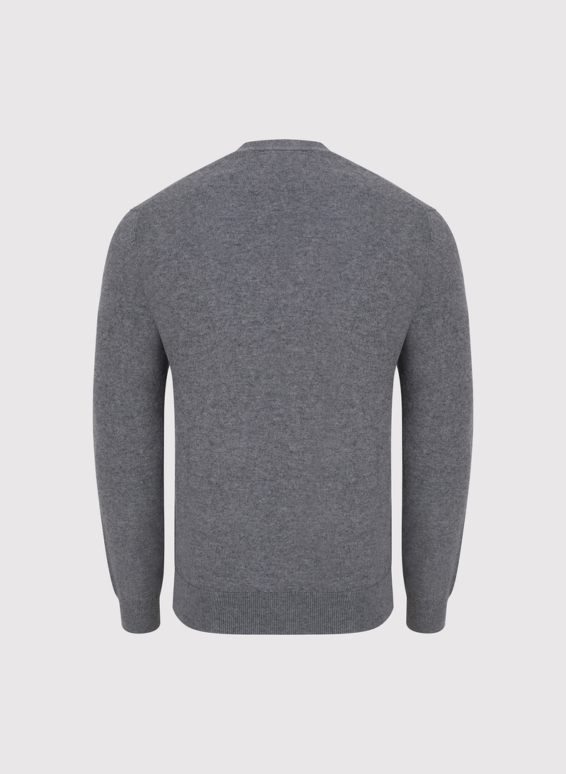 Męski kardigan w szarym kolorze