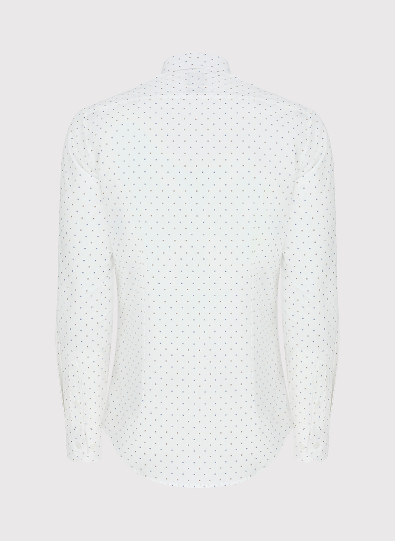 Elegancka koszula męska w delikatny wzorek 