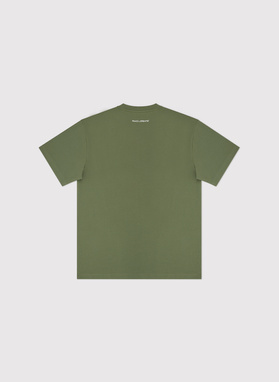 Zielony t-shirt oversize