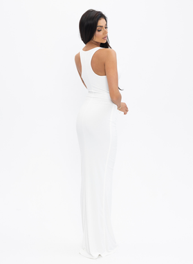 AMARA DRESS w kolorze ecru