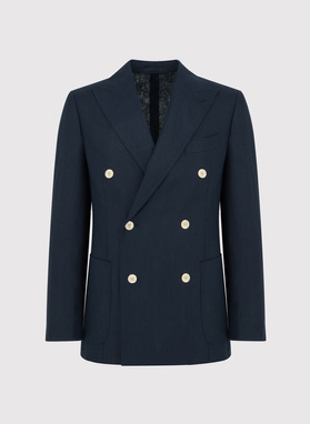 Lniana marynarka dwurzędowa