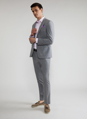 Szara marynarka garniturowa P22SF-3G-009-S-S