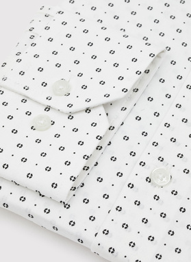 Męska koszula w drobny wzór o fasonie Regular Fit