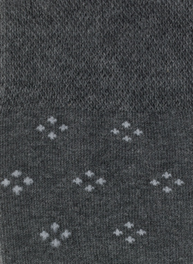 Szare skarpetki męskie we wzorki