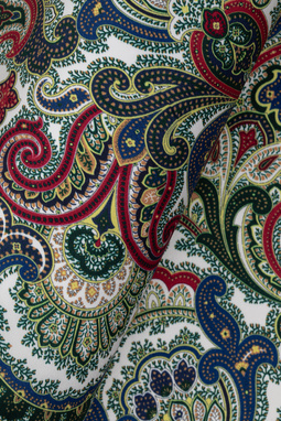 Jedwabna poszetka męska z wzorem paisley