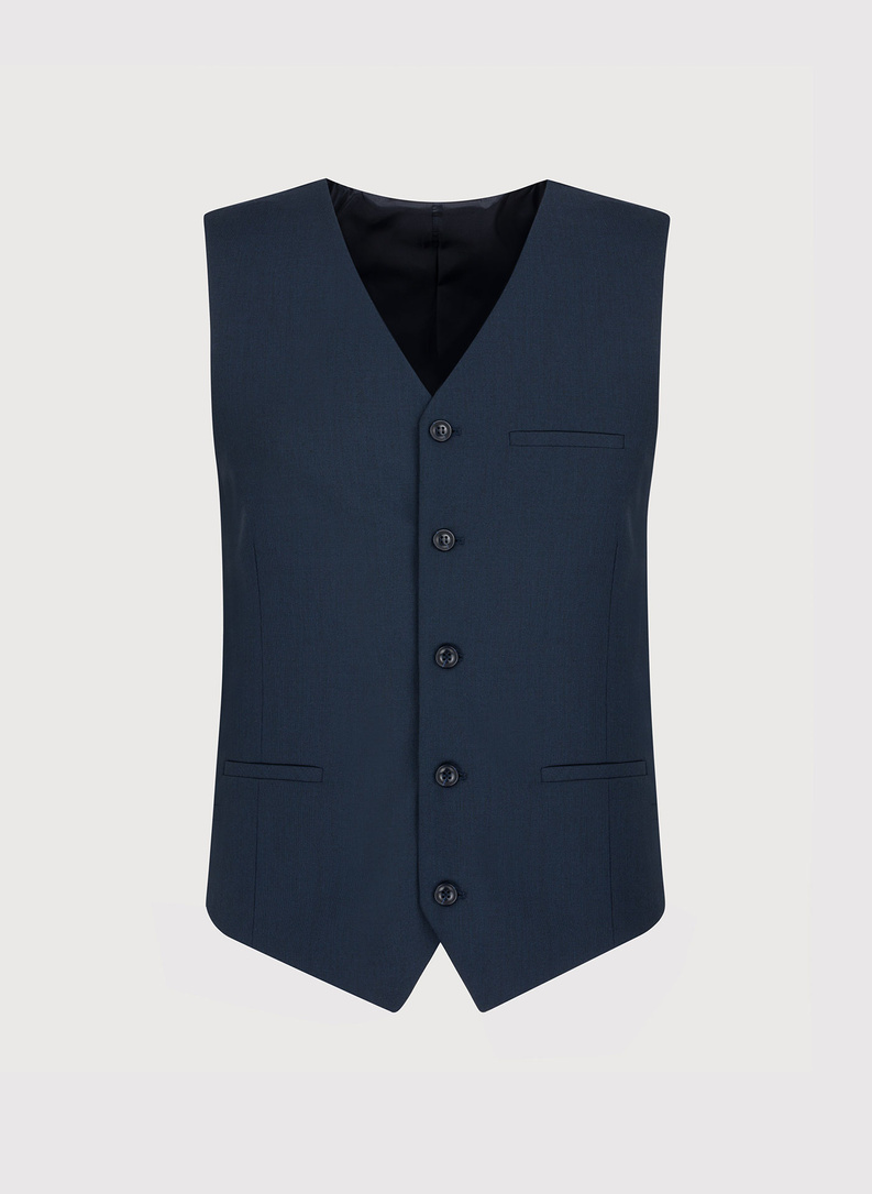 Granatowa kamizelka garniturowa