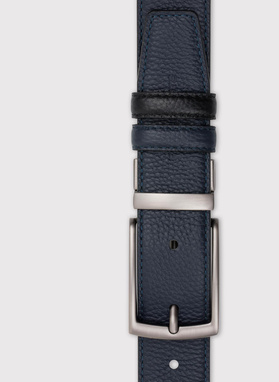 Dwustronny skórzany pasek męski