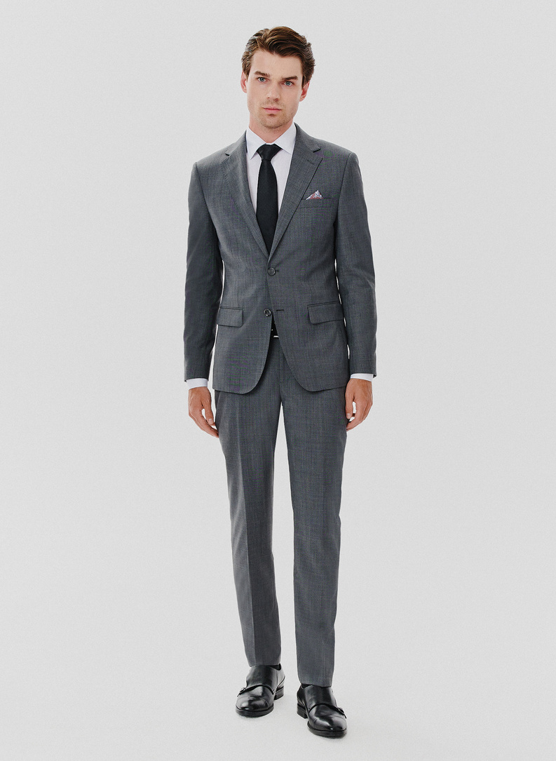 Marynarka garniturowa w kolorze szarym