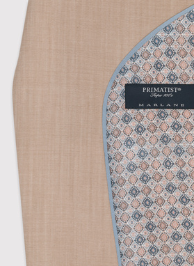 Beżowa wełniana marynarka męska