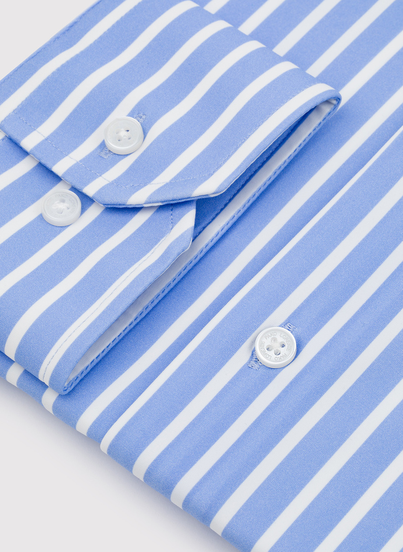 Dzianinowa koszula męska w paski