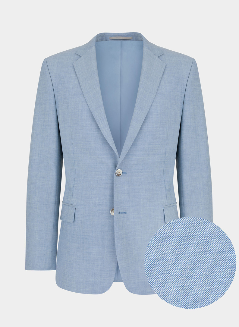 Niebieska marynarka garniturowa P22SP-3G-004-N-S