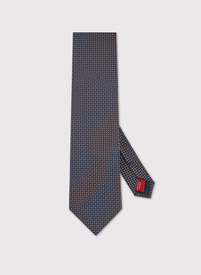 Jedwabny krawat w mikrowzór