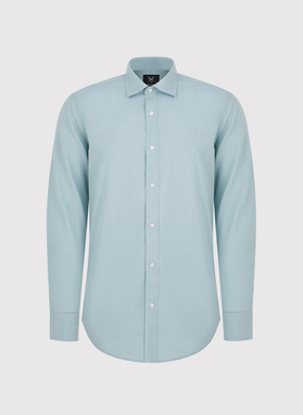 Zielona bawełniana koszula męska