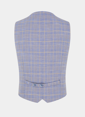 Niebieska kamizelka męska P21WF-8X-035-N