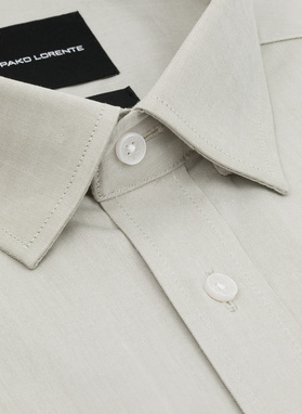 Oliwkowa koszula męska