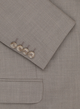 Jasnobrązowa marynarka garniturowa