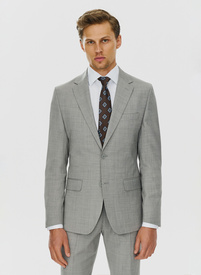 Męska marynarka garniturowa w odcieniu jasnoszarym