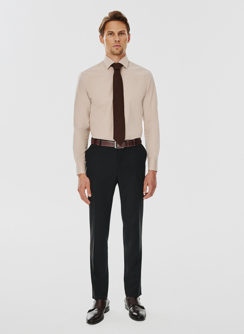 Spodnie garniturowe w kolorze czarnym